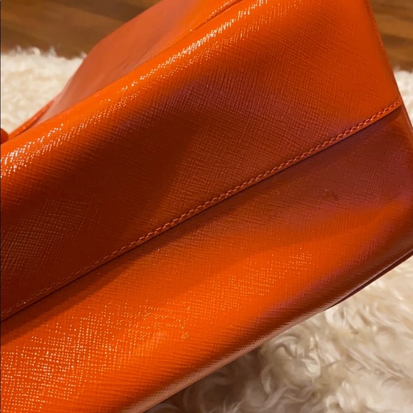 Prada Saffiano Tote Orange - Picture 10 of 16